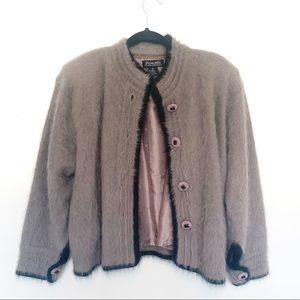 Vanesha High Quality Angora Jacket w/ Buttons S